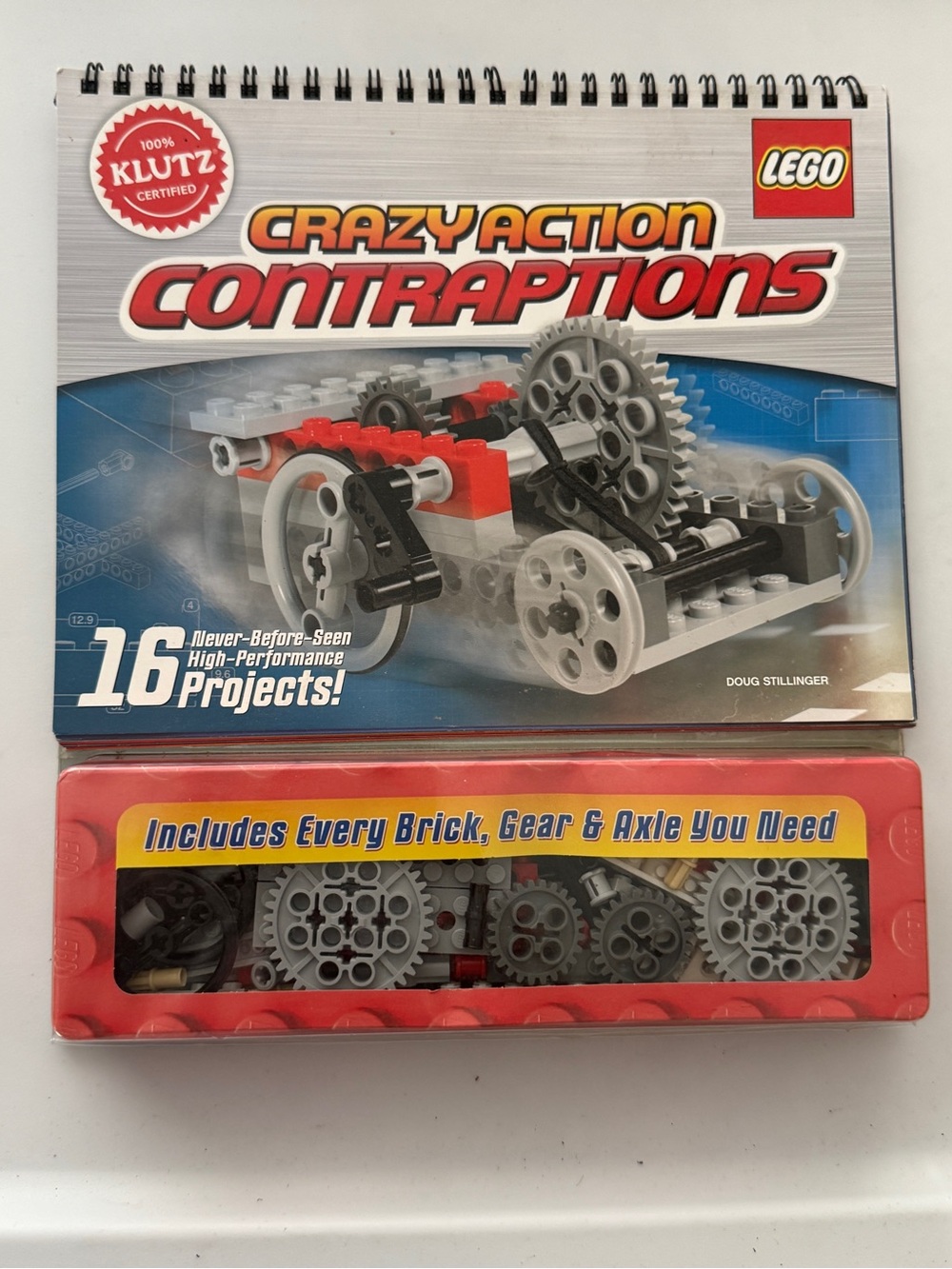 LEGO Crazy Action Contraptions Kids Building Kit - Red/Gray 16 Projects NEW